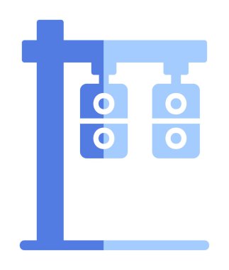 Trafik ışıkları web simgesi, vektör çizim 