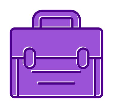 Basit düz çanta vektör illüstrasyon tasarımı