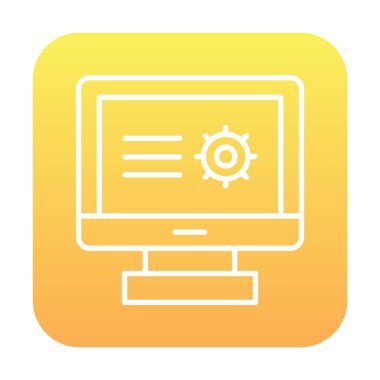 grafik, araştırma simgesi, vektör illüstrasyon tasarımı ile bilgisayar monitörü