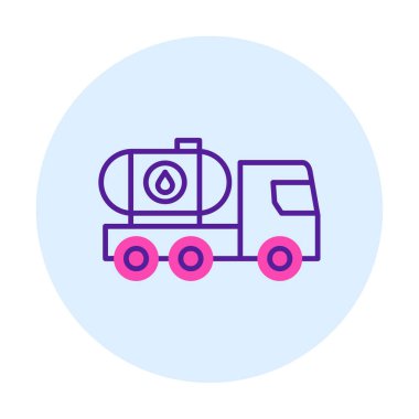 Petrol Tankı ikonu vektör çizimi