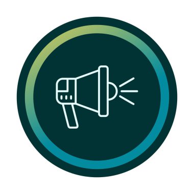 megafon simgesi, vektör illüstrasyonu