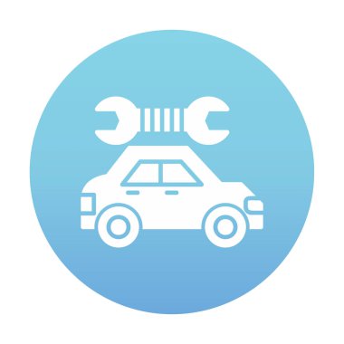 araba servisi, bakım vektörü illüstrasyon tasarımı 