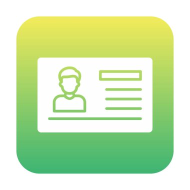 Visa belgesi simgesinin vektör illüstrasyonu 