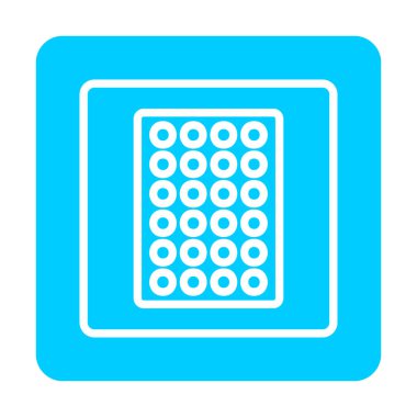 Nikotin yaması vektör illüstrasyonu  