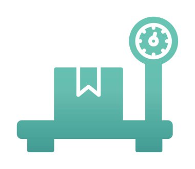 ölçekli düz simge, vektör illüstrasyonu