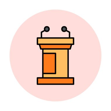 vector illustration of podium icon 