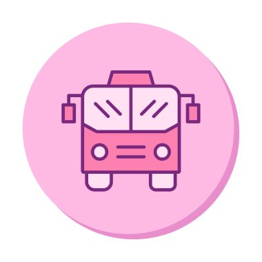 bus simgesi, vektör illüstrasyonu