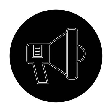 megafon simgesi, vektör illüstrasyonu