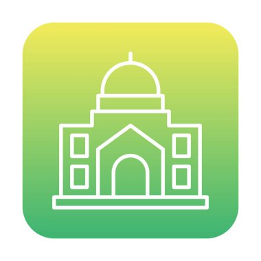 Cami bina simgesini, vektör çizim  