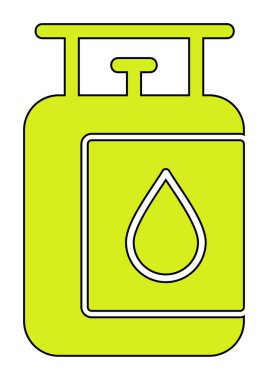 gaz tankı ikonu vektör illüstrasyonu