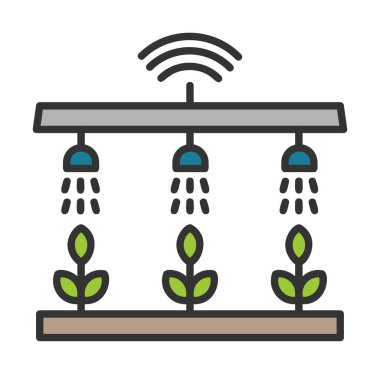 Akıllı Çiftlik. Web simgesi basit illüstrasyon 