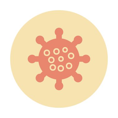 Coronavirus hastalığı ikonu, vektör illüstrasyonu  