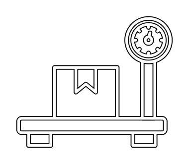 ölçekli düz simge, vektör illüstrasyonu