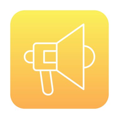 megafon simgesi, vektör illüstrasyonu