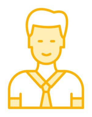 Yönetici simgesi, vektör illüstrasyonu basit tasarım