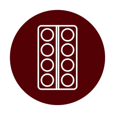 Modern İlaç simgesinin vektör illüstrasyonu                           