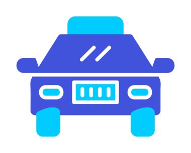 taksi simgesi vektör illüstrasyonu 