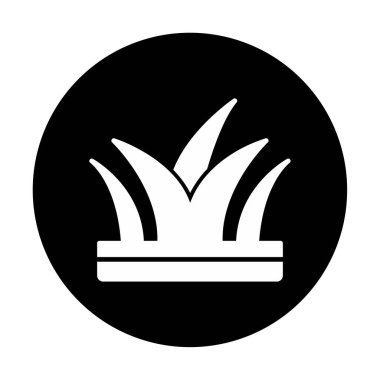 Çim simgesi, vektör illüstrasyonu 