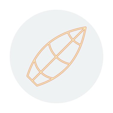 sörf tahtası vektör illüstrasyonu modern simge