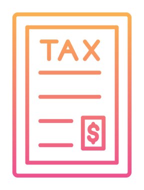 Vergi simgesi vektör illüstrasyonu