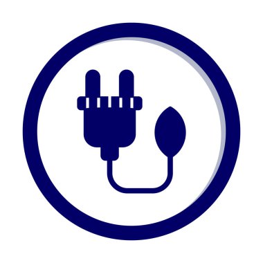elektrik prizi, Yeşil Enerji simgesi, taslak illüstrasyon                  
