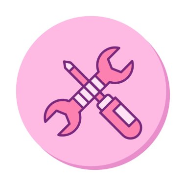 Basit mekanik Araçlar simgesi, vektör illüstrasyonu