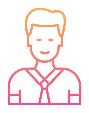 Yönetici simgesi, vektör illüstrasyonu basit tasarım