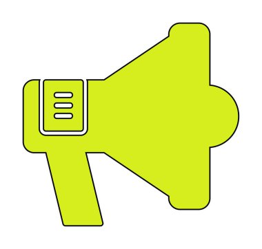 megafon simgesi, vektör illüstrasyonu