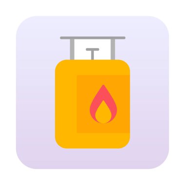 gaz tankı ikonu vektör illüstrasyonu