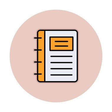 Not defteri web simge vektör çizim
