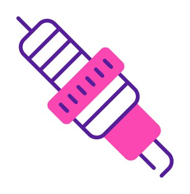 Buji simgesinin vektör illüstrasyonu