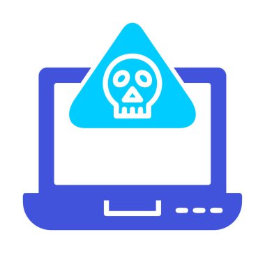 dizüstü bilgisayar simgesi, vektör illüstrasyonu basit tasarım