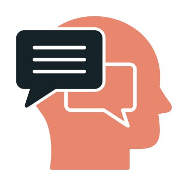 Konuşma baloncukları iletişim simgesi izole