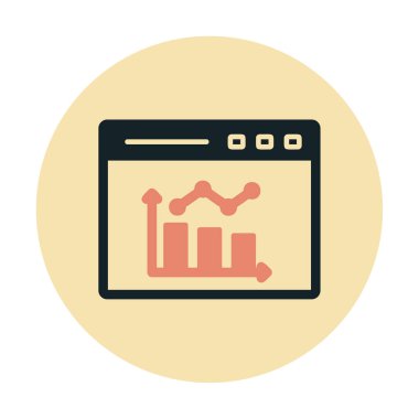 çubuk çizelgesi vektör illüstrasyonu