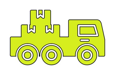 Kamyonet simge vektör çizim