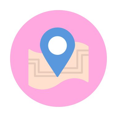 harita işareti simgesi. vektör çizim 