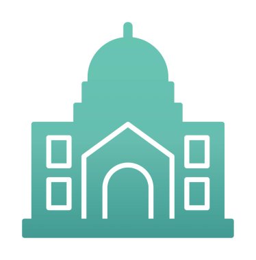 Cami bina simgesini, vektör çizim  