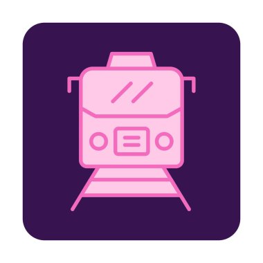 tren simgesi, vektör illüstrasyonu 