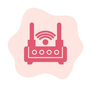  Wi-fi yönlendirici vektör illüstrasyonu