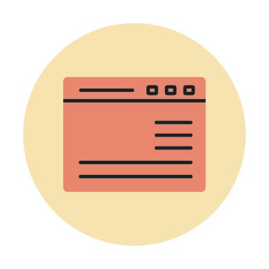 izole edilmiş grafik vektörlü iş web sitesi simgesi 