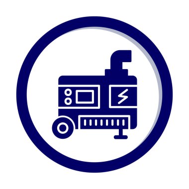 Elektrik Üretici simgesinin vektör çizimi                                        