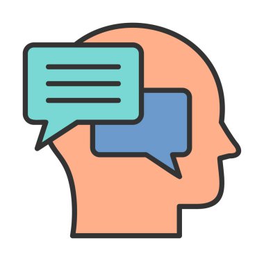 Konuşma baloncukları iletişim simgesi izole