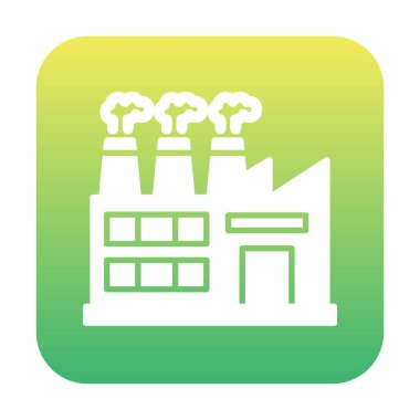 Factory icon, vector illustration simple design
