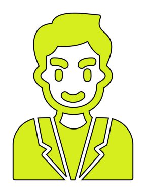 Aday erkekler simgesi, vektör illüstrasyonu 