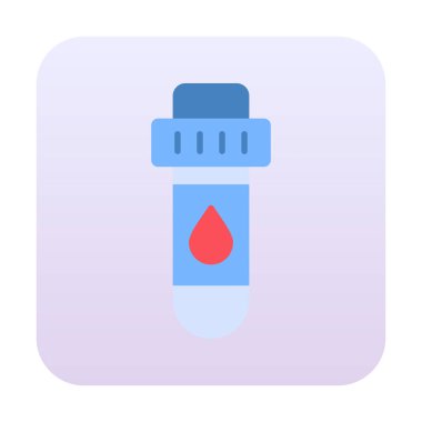 Kan Test Ağı simgesi, vektör illüstrasyonu