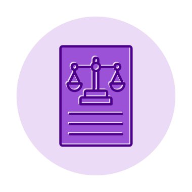 Basit yasalar simgesi vektör illüstrasyon tasarımı