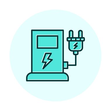 İstasyon simgesi tasarımı, vektör illüstrasyonu yükleniyor