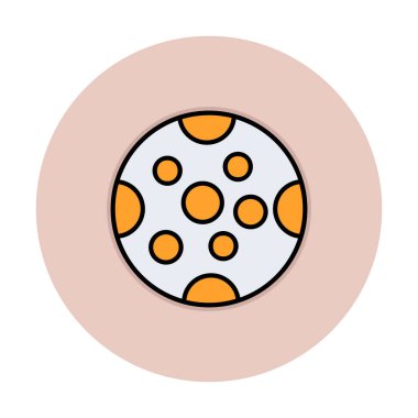 Dolunay düz ikonu. vektör illüstrasyonu 