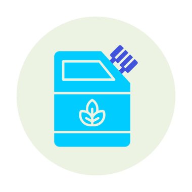 Modern Eko Yakıt simgesinin vektör çizimi                     