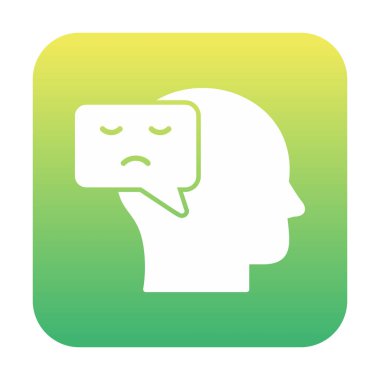 Negatif Düşünce konsepti ikon vektör çizimi